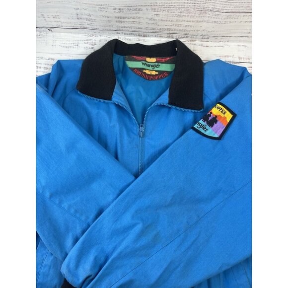 Vintage Wrangler BrushPopper Jacket Full Zip Embroidered Size XL - Picture 11 of 16